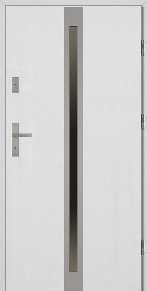 Drzwi wejściowe 90 cm białe Marcello Płaskie SETTO