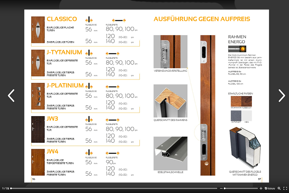Drzwi stalowe SETTO - katalog 2018 niemiecki