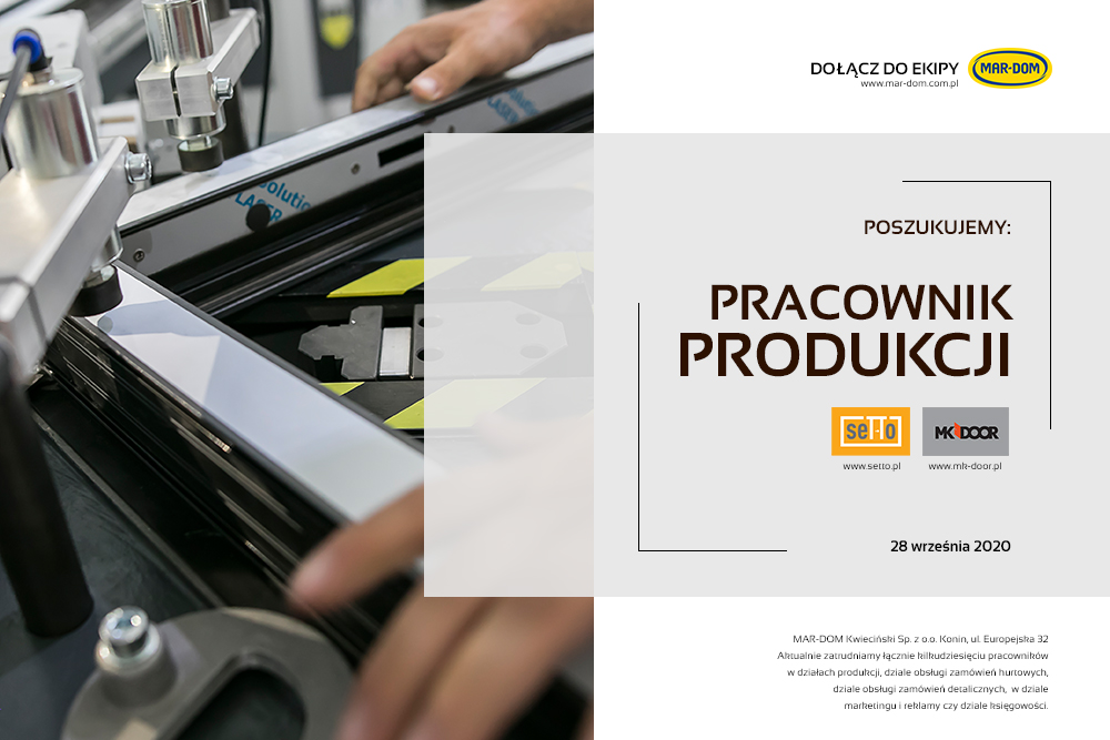 Praca Konin - Pracownik produkcji