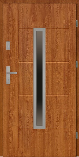 Drzwi zewnętrzne 90 cm złoty dąb Dario Modern marki SETTO