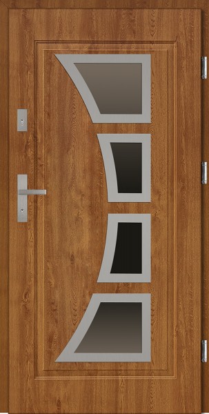 Drzwi stalowe zewnętrzne złoty dąb Mario marki SETTO