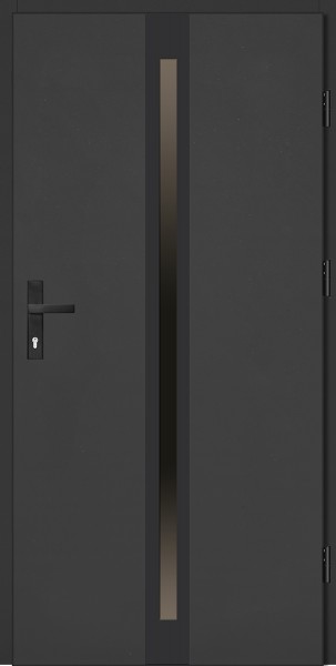 Drzwi zewnętrzne antracyt ramka czarna Marcello 92 SETTO