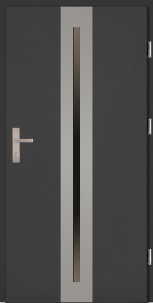 Drzwi wejściowe antracyt 90 cm Matteo Plus SETTO