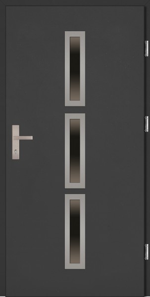 Drzwi wejściowe antracyt 90 cm Valentino Plus SETTO