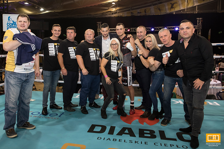 Ekipa SETTO na gali Copa Rocky Boxing Night wspierała Kamila Gardzielika