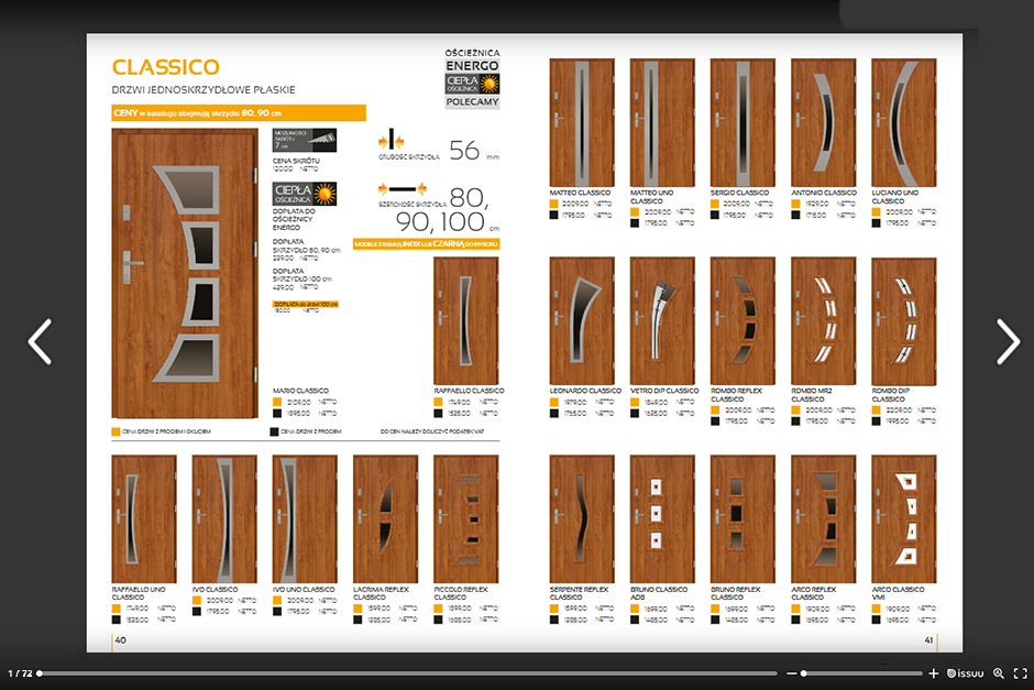 Katalog drzwi zewnętrznych stalowych SETTO