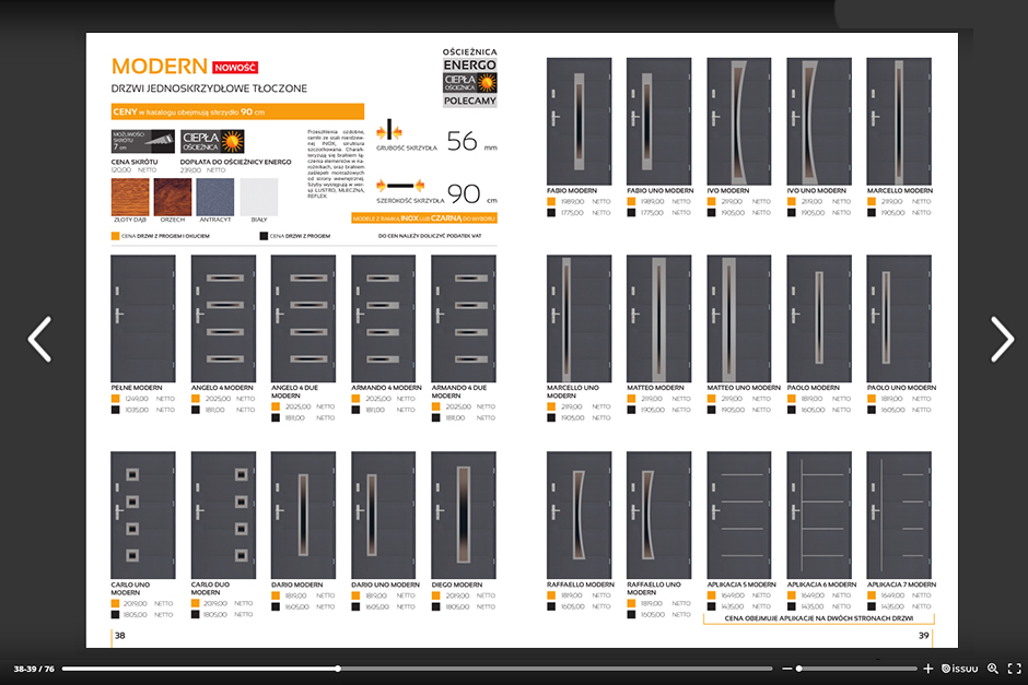 Katalog drzwi SETTO 2019